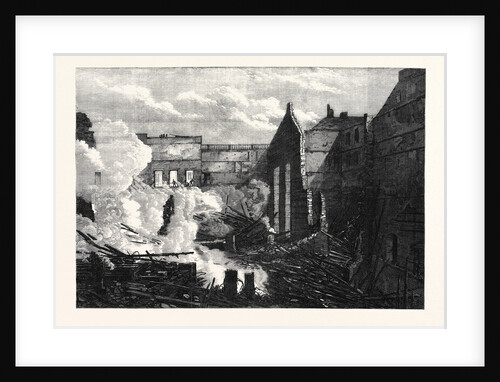 Ruins of the Interior of Her Majesty's Theatre after the Fire London UK 1867 by Anonymous