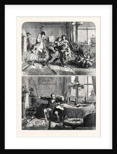 Christmas Time First and Second Floors, 1867 by Anonymous
