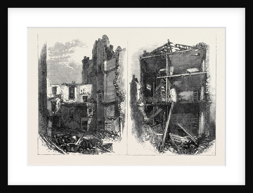 Effects of the Explosion at Clerkenwell: Interiors of Houses in Corporation Lane London UK 1867 by Anonymous