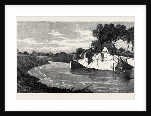 The Inundations in the Fens: The Blown Sluice at the Marshland Drain 1862 by Anonymous