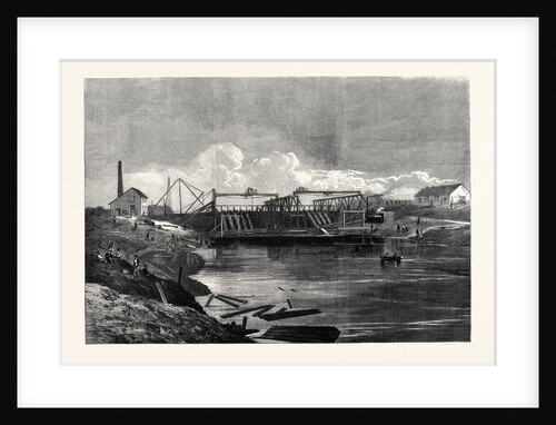 The Inundations in the Fens: The Syphon Dam of the Middle-Level Drain 1862 by Anonymous