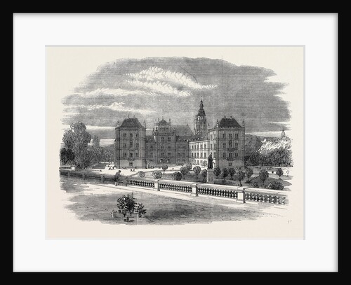 The Queen's Visit to Germany: The Ducal Palace and Church of St Moritz Coburg 1862 by Anonymous