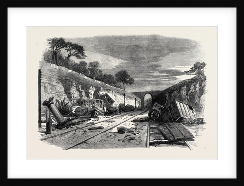 Scene of the Recent Railway Accident at Winchburgh on the Edinburgh and Glasgow Railway 25 October 1862 by Anonymous