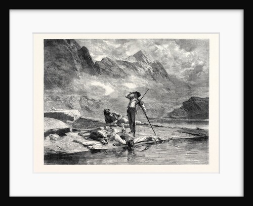 The International Exhibition: Chamois Hunters Reposing, 1862 by Anonymous