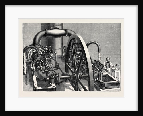 The International Exhibition: Blowing-Engine in the Belgian Department of the Western Annexe 1862 by Anonymous