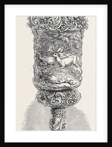 The International Exhibition: Carved Ivory Cup, in the Zollverein Department 1862 by Anonymous