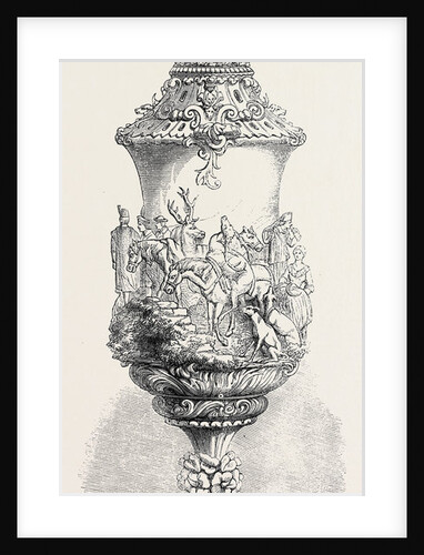 The International Exhibition: Carved Ivory Cup, in the Zollverein Department 1862 by Anonymous