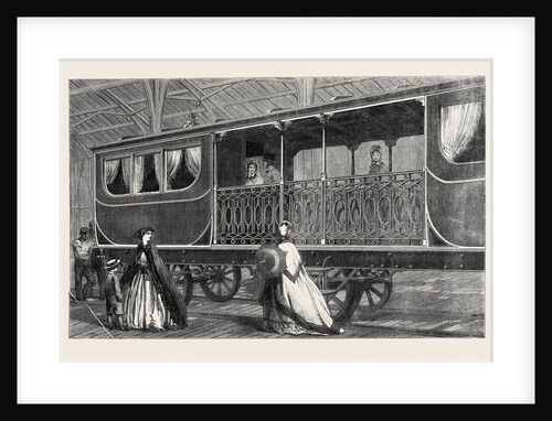 The International Exhibition: Belgian First-Class Railway-Carriage with Smoking Saloon Attached 1862 by Anonymous