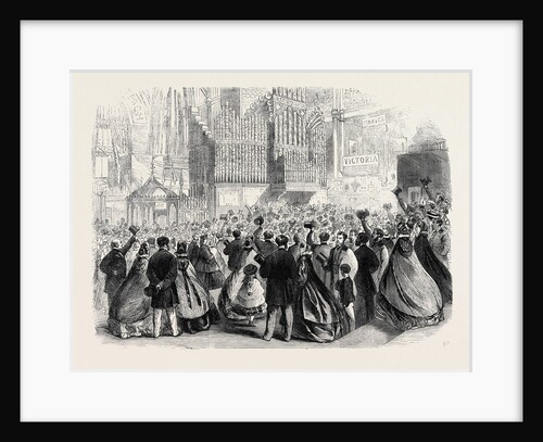 The International Exhibition: A Scene Near the Eastern Dome on the Closing Day 1862 by Anonymous
