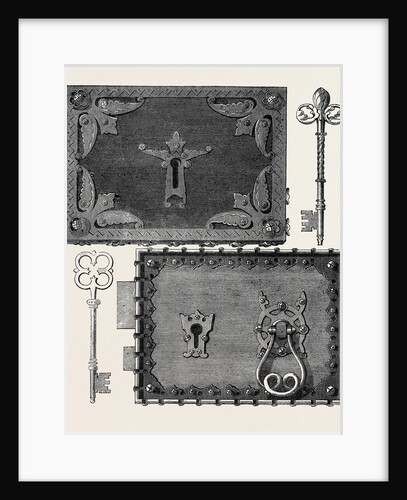 The International Exhibition: Hobbs and Ashley's Gothic Loom and Keys 1862 by Anonymous