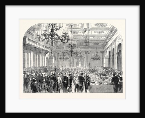 Banquet Given at the Exchange Gottenburg on the Occasion of Opening the Railway Between Gottenburg and Stockholm 1862 by Anonymous