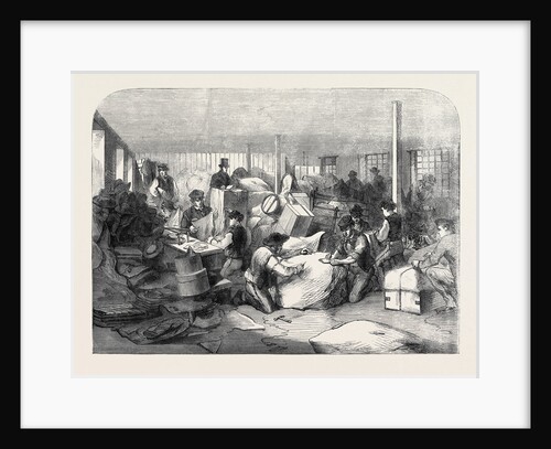 The Cotton Famine: Making Up Parcels of Clothing at the Industrial Institution Manchester 1862 by Anonymous