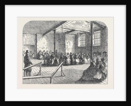 The Cotton Famine: Waiting Room at the District Provident Institution Manchester 1862 by Anonymous