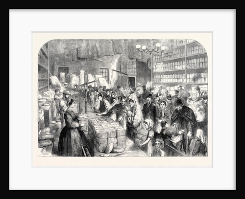 Cotton Famine Provision Shop Goods Obtained Tickets Issued Manchester Salford Provident Society 1862 UK Great Britain by Anonymous