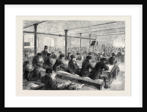 The Cotton Famine: School for Mill Operatives at Mr. Stirling's Mill Lower Mosley-Street Manchester 1862 by Anonymous