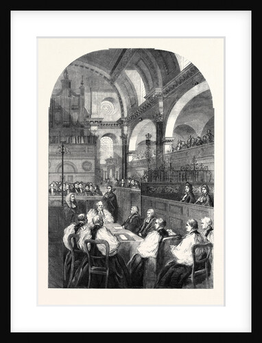 Confirmation of Dr. Longley's Election to the Archbishopric of Canterbury in the Church of St. Mary-Le-Bow Cheapside: The Archbishop-Elect Taking the Oaths 1862 by Anonymous