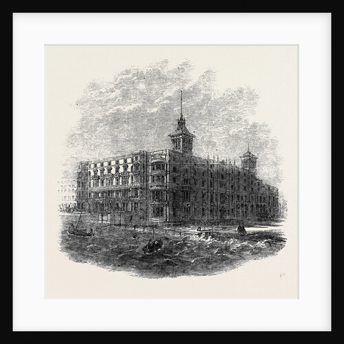 The Queen's Hotel Hastings 1862 by Anonymous
