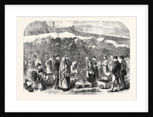 The Cotton Famine: Distributing Coal at the Castle Field Old Coal-Wharf Manchester 1862 by Anonymous