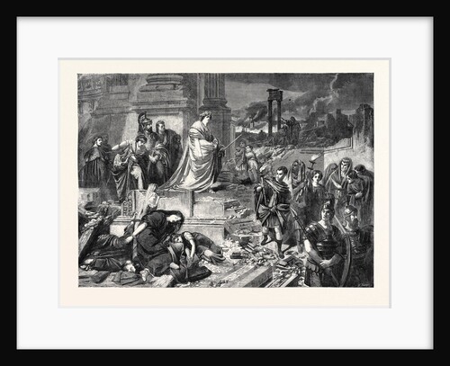 Nero after the Burning of Rome, in the Late International Exhibition 1862 by Anonymous