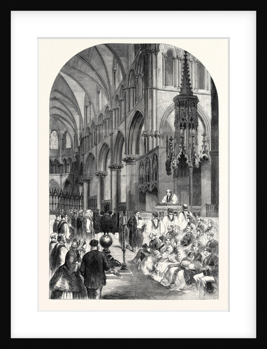 Enthronisation of the Most Rev. Dr. Charles Thomas Longley Lord Archbishop of Canterbury in the Choir of Canterbury Cathedral 1862 by Anonymous