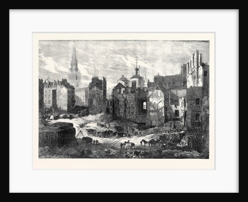 Demolition of Hungerford Market: View Looking Towards the Strand 1862 by Anonymous