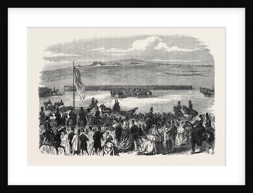 The Countess of Kimberley Presenting New Colours to the 24th Regiment at the Curragh of Kildare 1866 Ireland by Anonymous