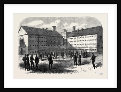 Interior of Mountjoy Prison Dublin Where the Fenians Are Confined 1866 Ireland by Anonymous