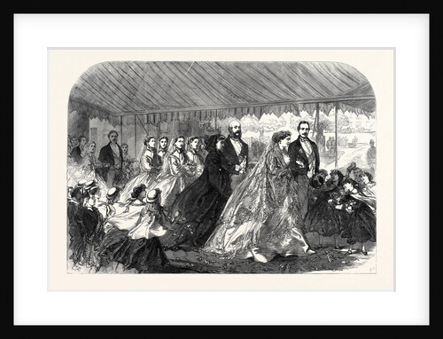 The Marriage of Princess Mary of Cambridge and Prince Teck: Procession from the Church Kew London UK 1866 by Anonymous