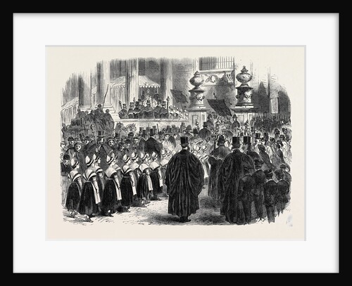 Annual Festival of Charity Children in St. Paul's Cathedral: The South Door 1866 London UK by Anonymous