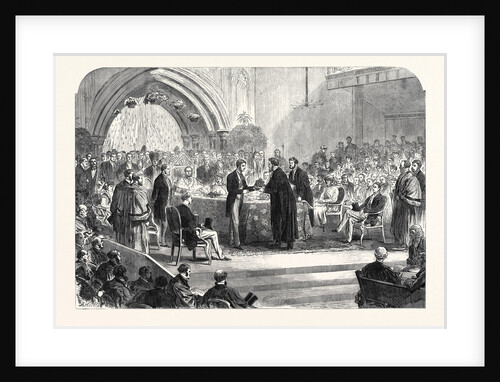 Presentation of the Freedom of the City of London to the Duke of Edinburgh at Guildhall UK 1866 by Anonymous