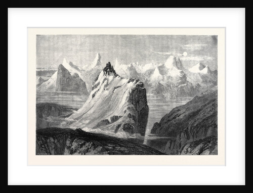 The Mountains of the Oberland from the Faulhorn in the Exhibition of the Society of Painters in Water Colours 1866 by Anonymous