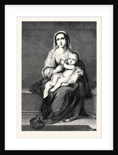 Mary with the Child Jesus, in the Dresden Gallery Germany 1866 by Anonymous