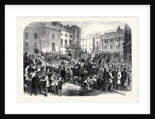 Piccadilly Circus on the Morning of the Derby Day London UK 1866 by Anonymous