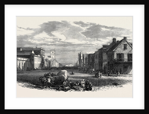 The Main Street of Port Elizabeth Algoa Bay Cape Colony 1866 by Anonymous