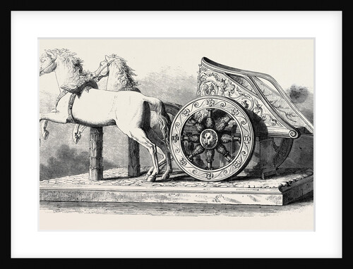Roman Chariot and Horses 1866 by Anonymous