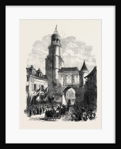 Arrival of the Emperor and Empress of the French at Auxerre France 1866 by Anonymous