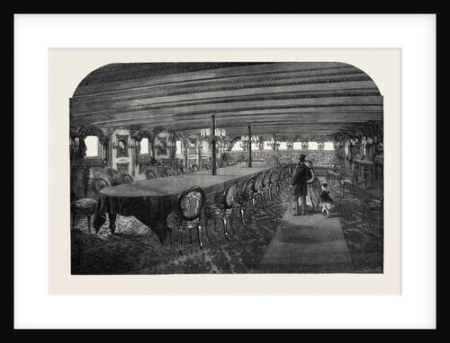 Dining Saloon of the Mahrusseh 1866 by Anonymous