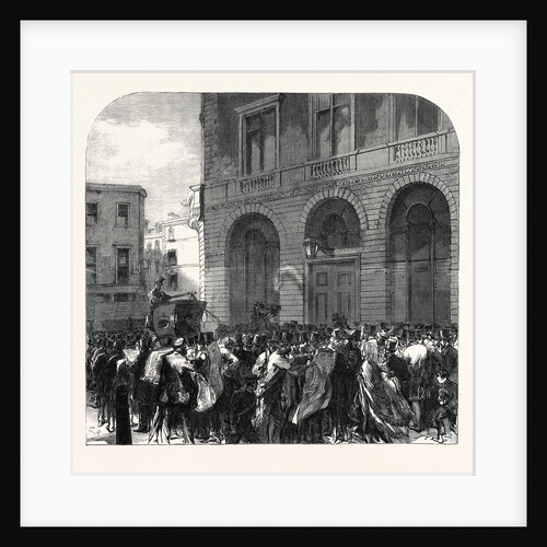 Black Friday the Monetary Panic in the City: Scene in Lombard Street 11 May UK 1866 by Anonymous