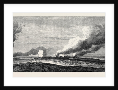 Expedition of a British Force from Aden to Shugra: Conflagration of the Town of Shugra 1866 by Anonymous