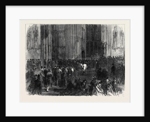 Westminster Hall on the Night of the Division on the Reform Bill London UK 1866 by Anonymous
