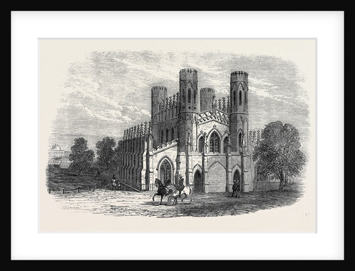 The Garrison Church Fort William Calcutta 1866 by Anonymous