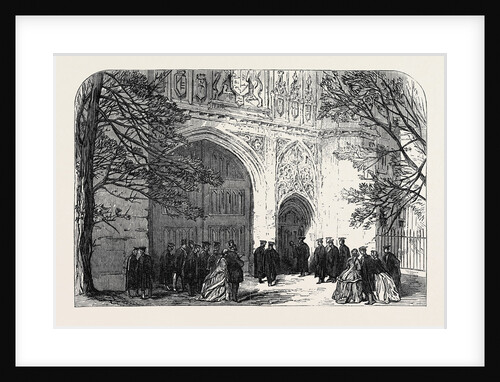 Installation of the New Master of Trinity College Cambridge: The Master Knocking for Admittance UK 1866 by Anonymous