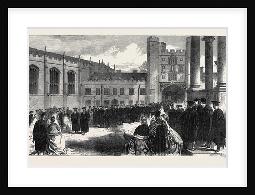 Procession to the Chapel Trinity College Cambridge UK 1866 by Anonymous