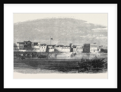 Shangany the European Quarter of Zanzibar 1866 by Anonymous
