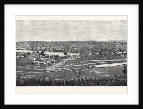 Brisbane the Capital of Queensland Australia 1866 by Anonymous