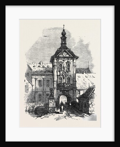 Bamberg the Rathhaus Germany 1866 by Anonymous