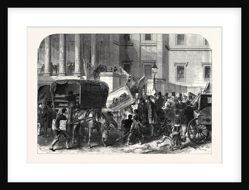 Taking in the Pictures at the Royal Academy UK 1866 by Anonymous