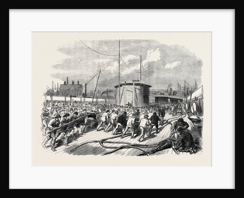 Launch of the Northumberland: Scene on the Deck Preparatory to the Launch 1866 by Anonymous