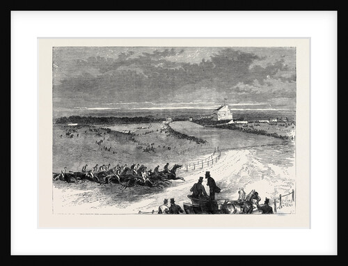 The Race for the City and Suburban Handicap at Epsom: Tattenham Corner UK 1866 by Anonymous