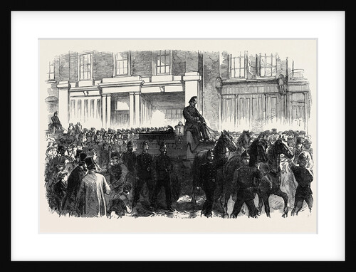 Funeral of One of the Metropolitan Fire Brigade UK 1866 by Anonymous